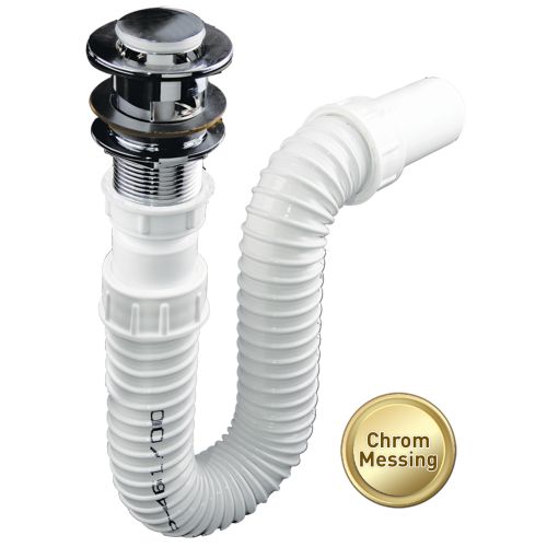 Sanotechnik - Sifon za umivalnik s klik-klak ventilom in fleksibilen