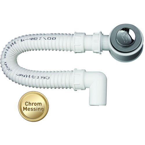 Sanotechnik - BT-Siphon Klick-Klack m.flex.Schlauch