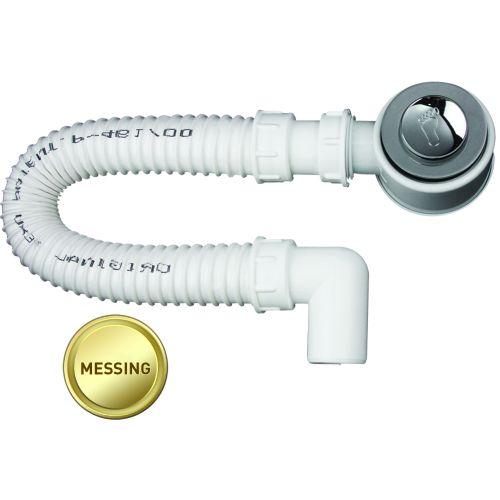 Sanotechnik - BT-Siphon Klick-Klack m.flex.Schlauch