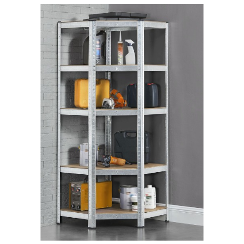 Kutni teški regal cink 77x77x40x40x41xV180 cm