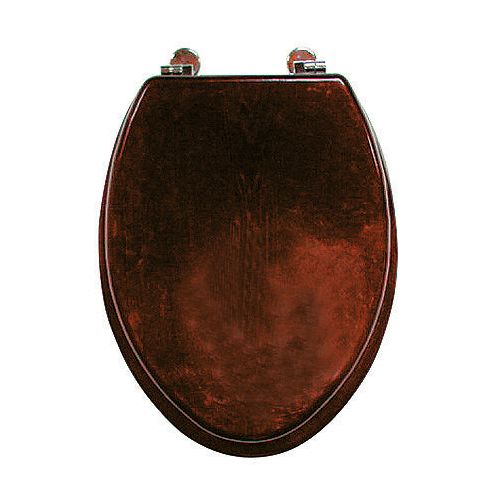 WC sjedište drvena dekoracija tamna