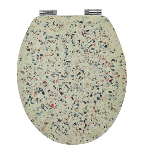 Sanotechnik - WC sjedalo MDF Terazzo s mekanim zatvaranjem