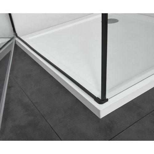 Schwenktüre 80cm schwarz matt 78-80x195cm