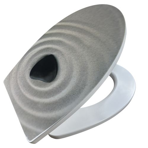 Sanotechnik - WC sedež iz duroplasta s sistemom Soft Close - bel pesek