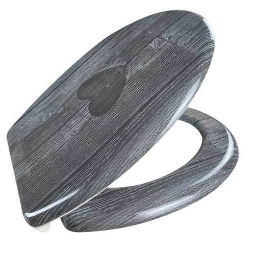 Sanotechnik - WC sedež Duroplast s soft close - Holzherz