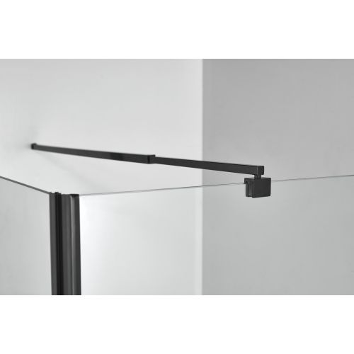 Fixglas 80cm schwarz matt 78-79,5x195cm