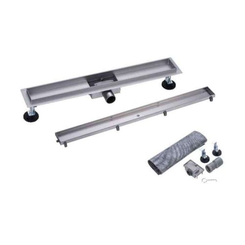 Tuš kanaleta 60cm inox krom videz