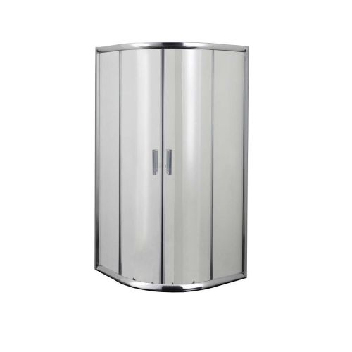 *Runddusche m.2 Schiebet. chrom 89-90x89-90x190 MIT EASY CLEAN