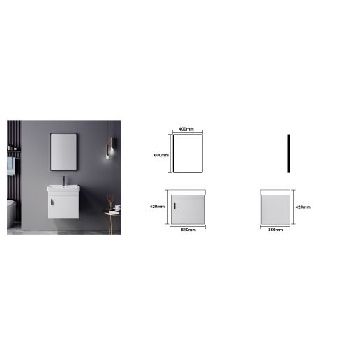 ALPHA Bathroom Cabinet & Mirror