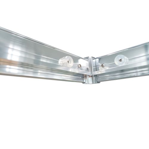 Eckeinstieg chrom 79-80x79-80x190cm