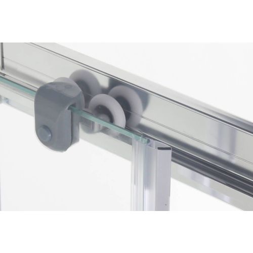 Runddusche m.2 Schiebet. chrom 88,5-90x88,5-90x190cm