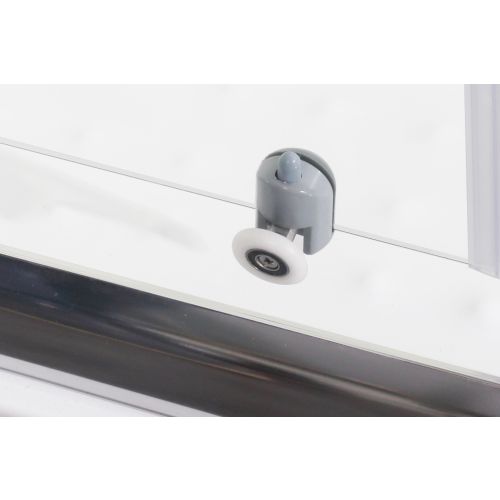 Runddusche m.2 Schiebet. chrom 88,5-90x88,5-90x190cm