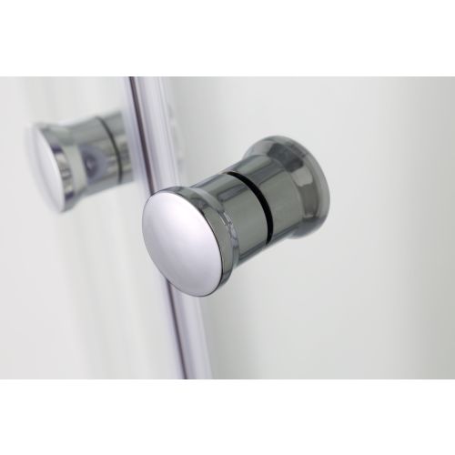 Runddusche m.2 Schiebet. chrom 88,5-90x88,5-90x190cm