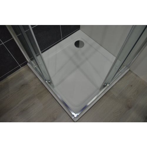 *Eckdusche Schiebet.PRO-LINE, chr.118,5-120x200