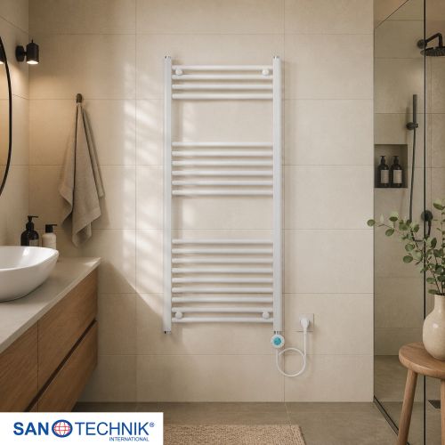 Sanotechnik - Badezimmerheizkörper E-Bozen, Weiß, 50x112cm 500 Watt