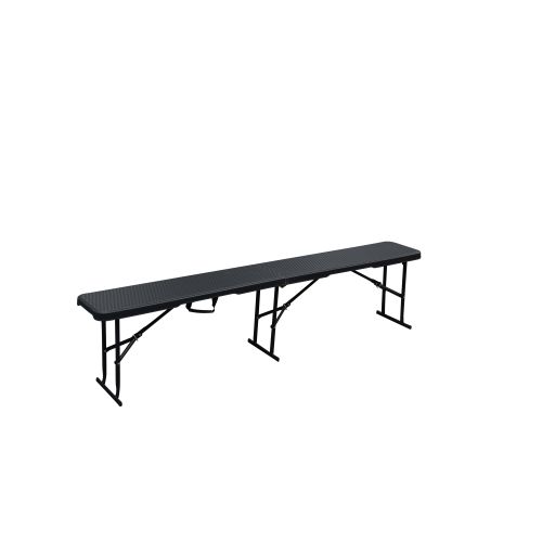 Klappbank Rattan optik 182x28x43 cm
