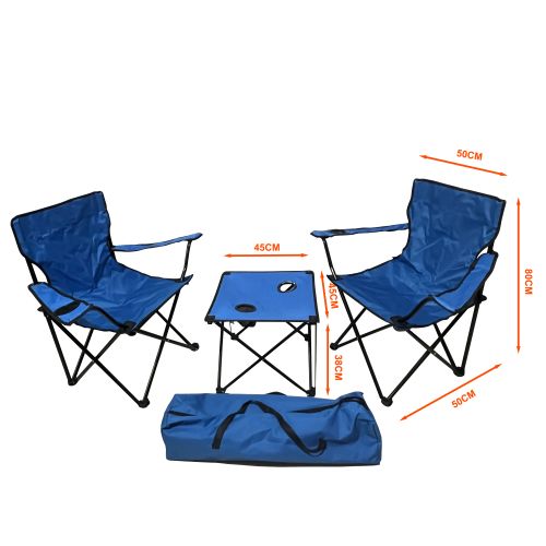 Camping Set - 2 Sessel,1 Tisch