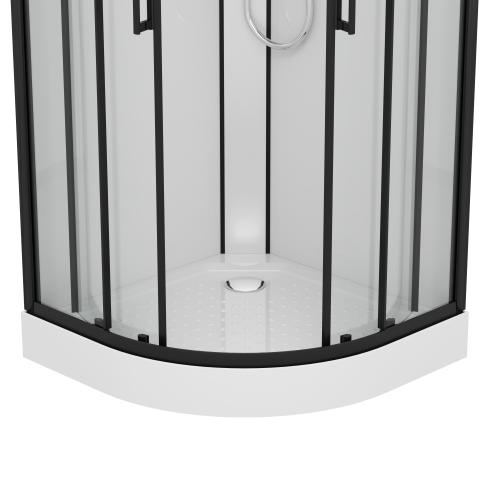 Kompletna tuš kabina AUSTIN crna - s brzim postavljanjem 90 x 90 x 215 cm