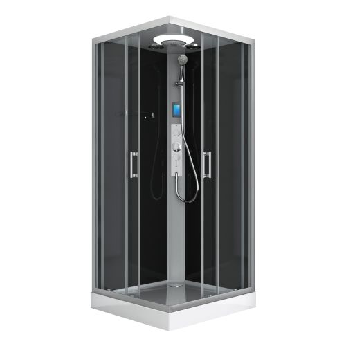 Sanotechnik - Kompletna tuš kabina MIAMI - s hitro montažo 90 x 90 x 215 cm