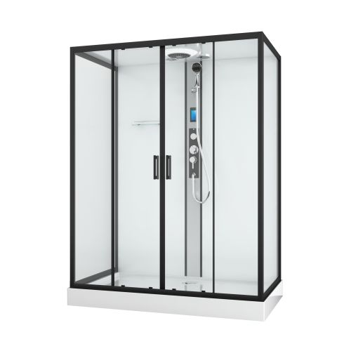 Sanotechnik - Kompletna tuš kabina NEW YORK črna - 90 x 160 x 215 cm