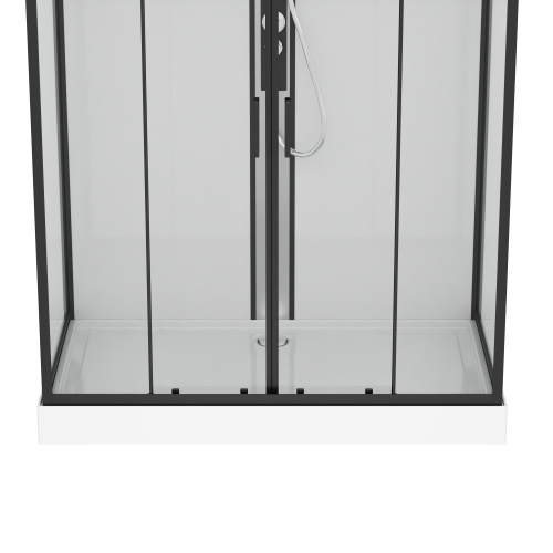 Kompletna tuš kabina NEW YORK crna - s brzim zanimanjem 90 x 160 x 215 cm