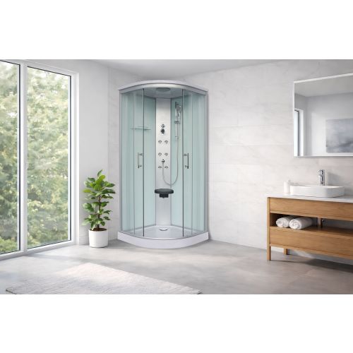 Sanotechnik - Kompletna tuš kabina RUMBA 90x90x215cm Quick-Line