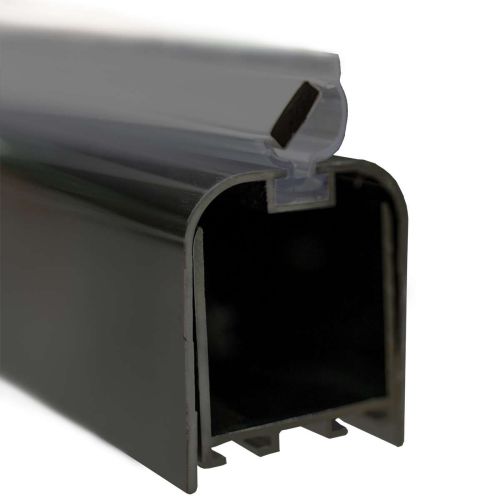 Wandprofil schwarz matt inkl.Magnetd  4,5–6,5x195cm