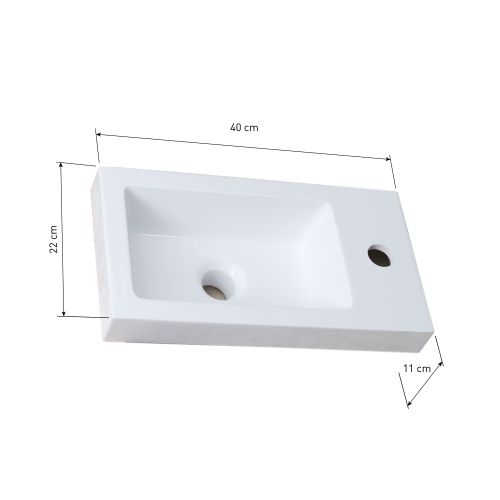 Sanotechnik - LEON Waschtisch aus gegossenem Marmor