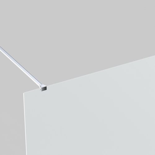 Zidni profil + stabilizacijska šipka krom 3,5 cm