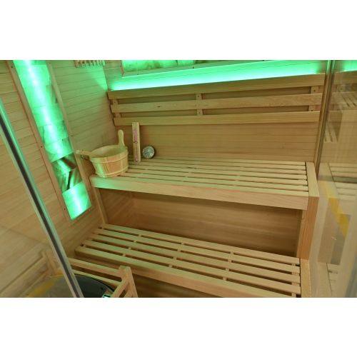 Sanotechnik - LUXOR 2 solna savna za 3 osebe 150x140x190 cm