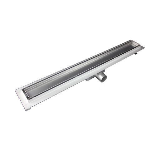 Tuš kanaleta 80cm inox krom videz