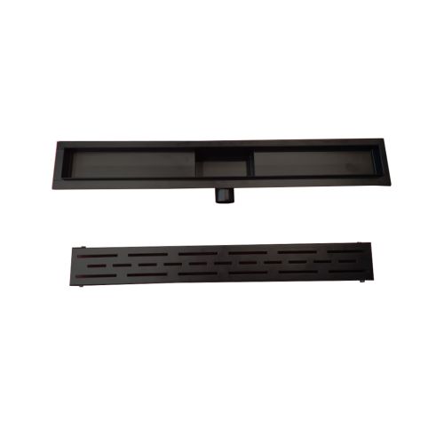 Tuš kanalica 60 cm Nirosta Crna Optika