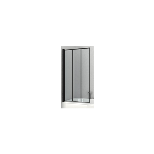 Pregrada za tuš mat crna 80x140cm 4mm staklo