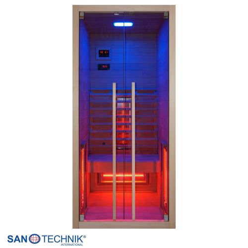 Sanotechnik - RUBY 1 Infrarotkabine für 1 Person 90x100x195 cm