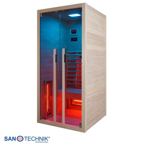 Sanotechnik - RUBY 1 Infrarotkabine für 1 Person 90x100x195 cm