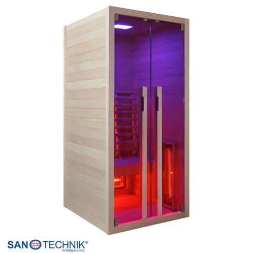 Sanotechnik - RUBY 1 Infrarotkabine für 1 Person 90x100x195 cm
