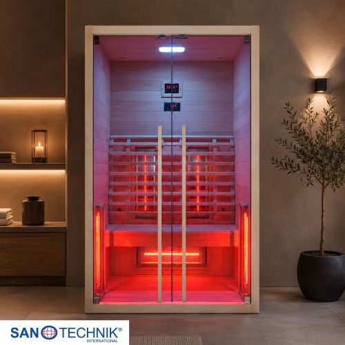 Sanotechnik - RUBY 2 Infrarotkabine für 2 Personen 120x100x195 cm