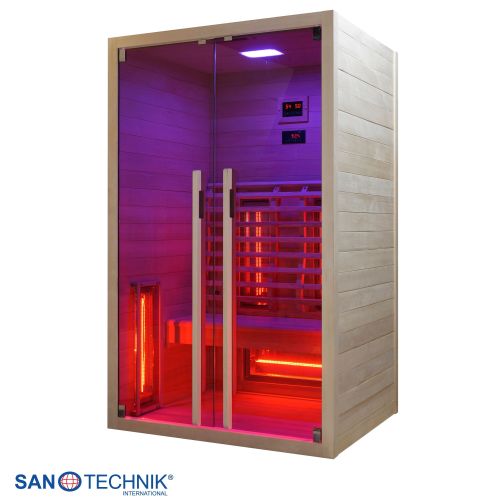 Sanotechnik - RUBY 2 Infrarotkabine für 2 Personen 120x100x195 cm