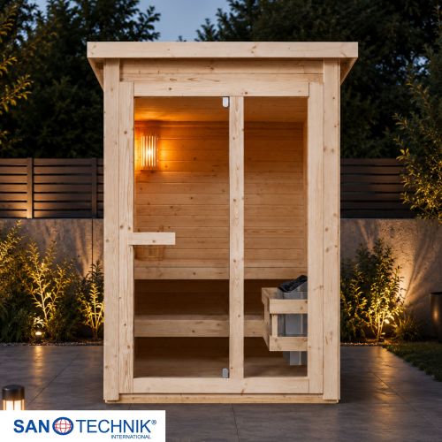 Sanotechnik - HELSINKI Außensauna für 2-3 Personen 165x175x218,9 cm