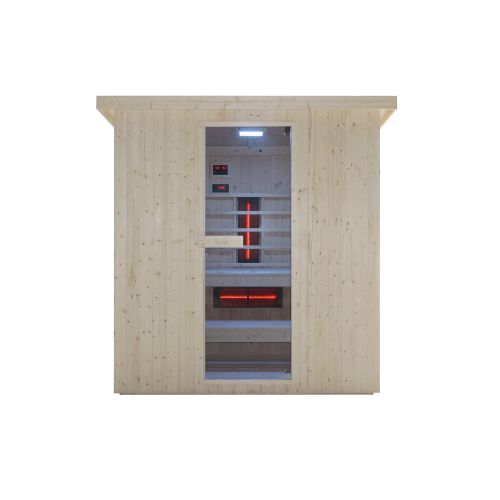 Sanotechnik - LAHTI zunanja savna + infrardeča kabina za 5–6 oseb 198x181,5x202,2 cm