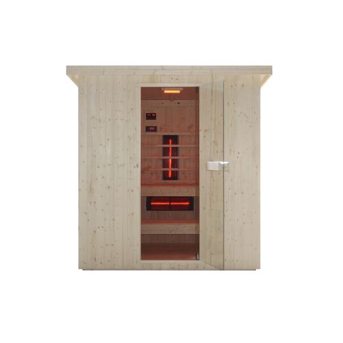 Sanotechnik - LAHTI zunanja savna + infrardeča kabina za 5–6 oseb 198x181,5x202,2 cm