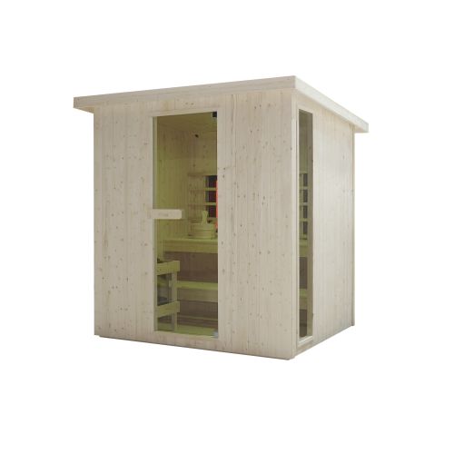 Sanotechnik - LAHTI zunanja savna + infrardeča kabina za 5–6 oseb 198x181,5x202,2 cm