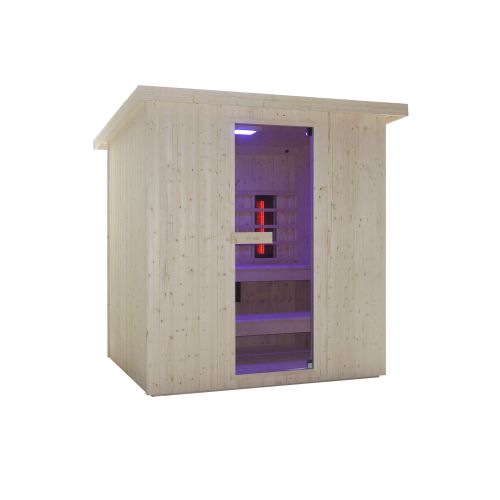 Sanotechnik - LAHTI zunanja savna + infrardeča kabina za 5–6 oseb 198x181,5x202,2 cm
