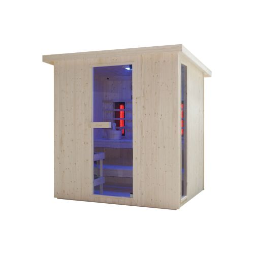Sanotechnik - LAHTI zunanja savna + infrardeča kabina za 5–6 oseb 198x181,5x202,2 cm