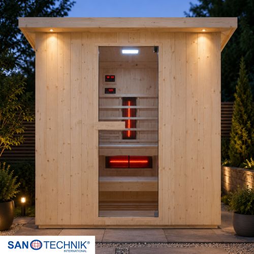 Sanotechnik - Vanjska sauna LAHTI za 6 osoba - 198x181,5x202,2 cm