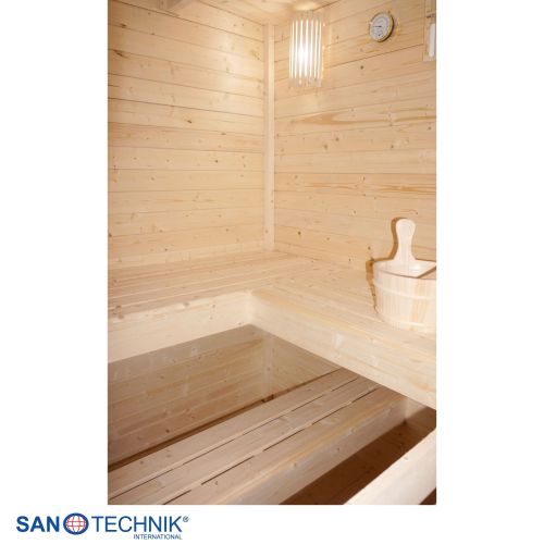 Sanotechnik - VAASA Außensauna für 4-5 Personen 310x230x219,5 cm