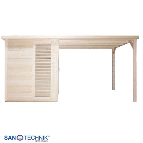 Sanotechnik - RAUMA Außensauna für 4-5 Personen 460 x 230 x 219,5 cm