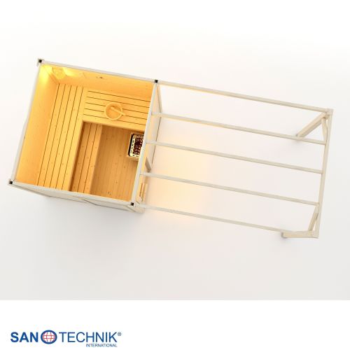 Sanotechnik - RAUMA Außensauna für 4-5 Personen 460 x 230 x 219,5 cm