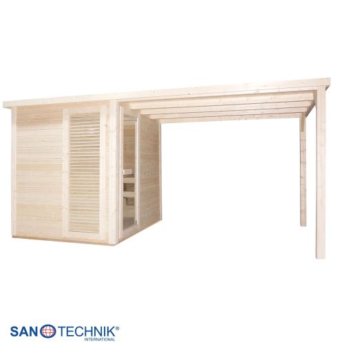 Sanotechnik - RAUMA Außensauna für 4-5 Personen 460 x 230 x 219,5 cm