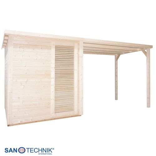 Sanotechnik - RAUMA Außensauna für 4-5 Personen 460 x 230 x 219,5 cm